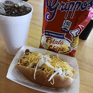 Nothing like a good old fashioned chili dog