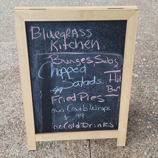 Outside Menu Special