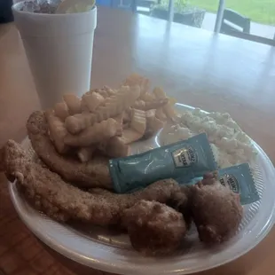 Catfish and 2 sides for $7.99 every Friday