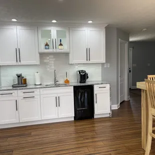 Beverage Center in Kitchen