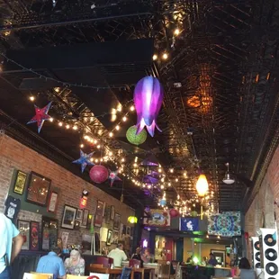 The main dining area in the middle of the afternoon