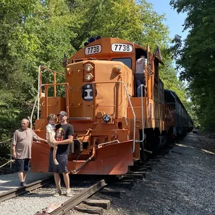 Our train at the old trestle bridge.