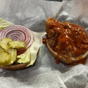 Buffalo chicken sandwich