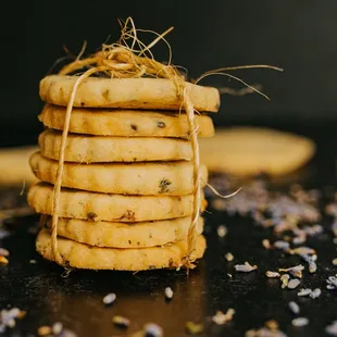 Lemon, lavender, mint cookies