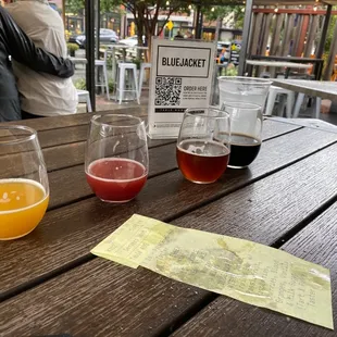 Patio open even in the rain.  It's not fully protected but I love being outside