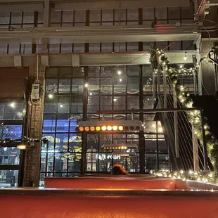 a red carpet in front of a building