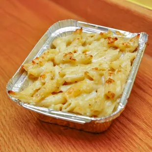 a container of macaroni and cheese