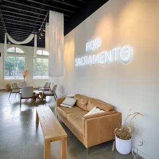 Relaxing lounge area