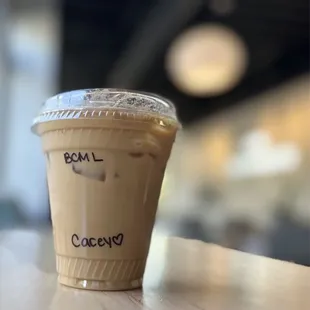 Iced Bourbon Caramel Maple Latte