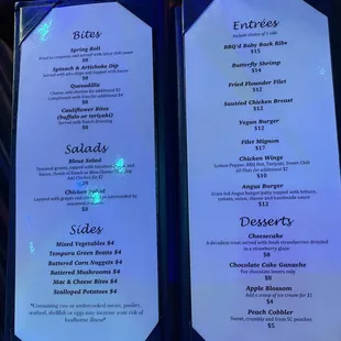 Food menu