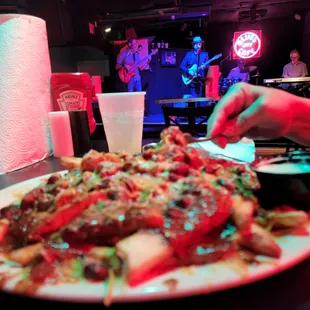 a plate of food on a table