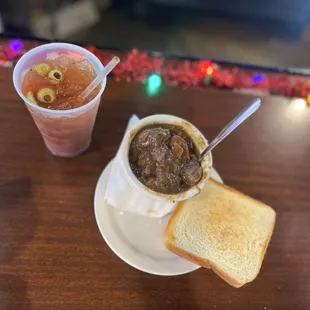 Stew is amazing so is the Bloody Mary
