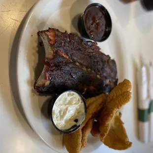 Ribs and catfish
