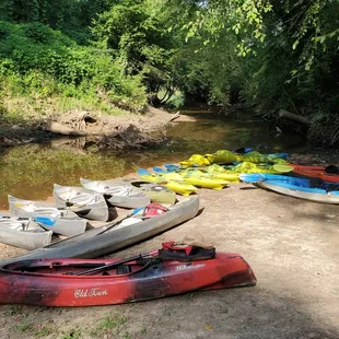 Ready to launch for our "Introduction to the Urban Wolf River" tour
