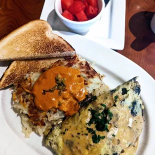 Roasted Mushroom Omelette