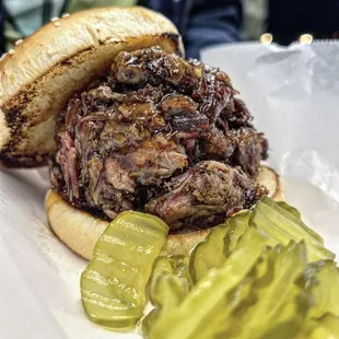 Brisket Chop BBQ Sandwich