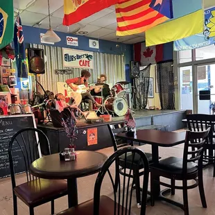 Dining area and stage