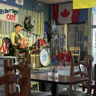 Guitar Frenchie bringing us great music.