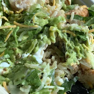 Shrimp and chicken bowl