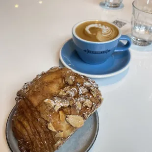 Almond Croissant and Piccolo