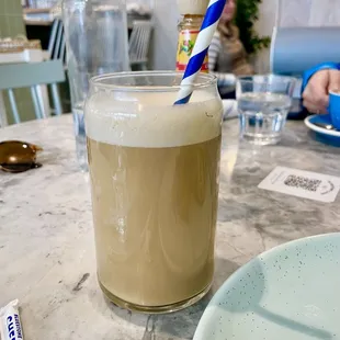 Draught flat white w/ Califa oat milk