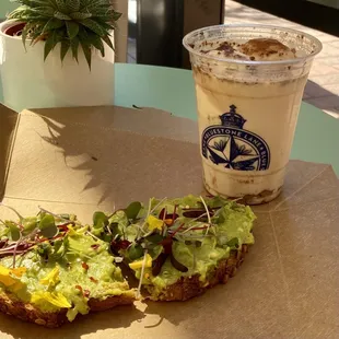 Avocado Toast // Iced Milo - loved the icy texture of the ice cream; cocoa powder on it was interesting // Total $14.77