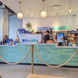 customers at the counter