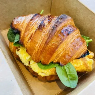 Egg & Cheese w/ Greens Croissant