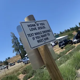 Lavender farm pathway sign