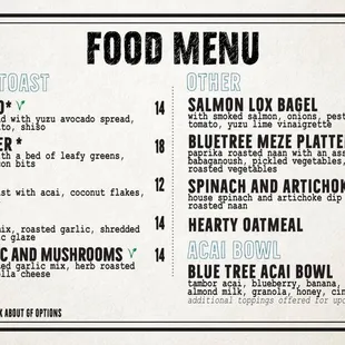 Menu (2 of 2) as of 1/1/2024