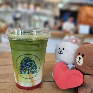 Strawberry Matcha Latte
