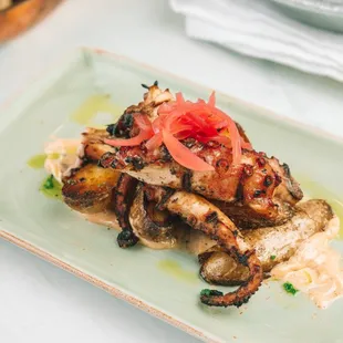 Grilled Octopus is both delicious and stunning.