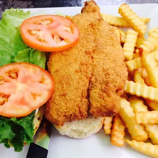 Oyster Po Boy Sandwich