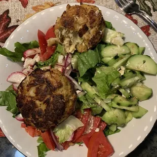 Crab cakes baked
