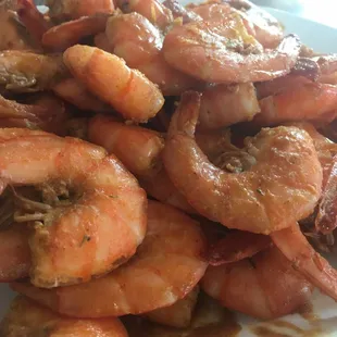 Fresh NC Shrimp .... cooked at home with their special seasoning .... WOW!!!!!