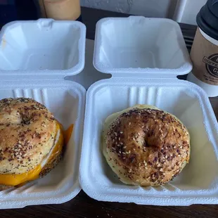 Everything Bagel sandwiches and Haley&apos;s Comet - Small!