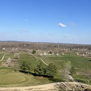View of golf course (back 9) from clubhouse
