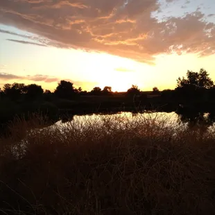 Sunsets at Bluff Pointe Golf Course are beautiful