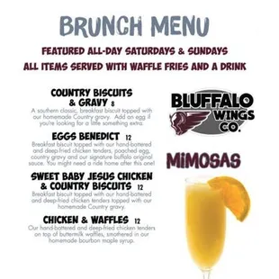 Brunch Saturday and Sunday!