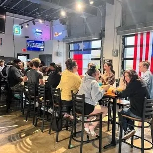 Enjoy the game on 26 TVs!