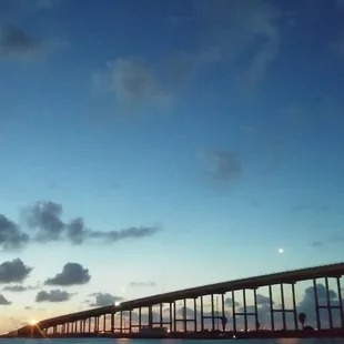 Sunset over the intercoastal waterway.