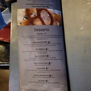 menu, donuts