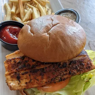 Blackened Mahi Sandwich