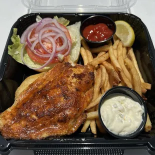 Blackend Grouper Sandwich