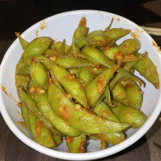 Spicy Garlic Edamame