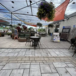 Outdoor seating area