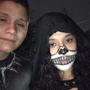 Took my mask off for the picture lol but it was a good time