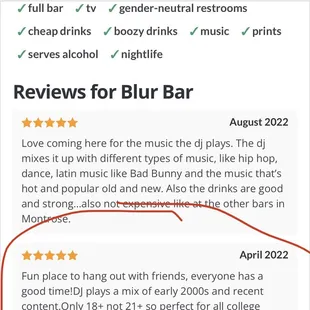 a review of a review of a bar