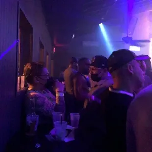 a group of people at a party