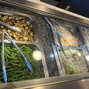 a variety of food items